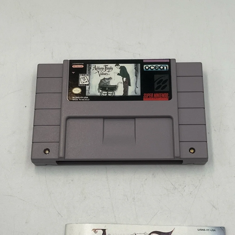 The Addams Family Values SNES Super Nintendo with Manual - Tested